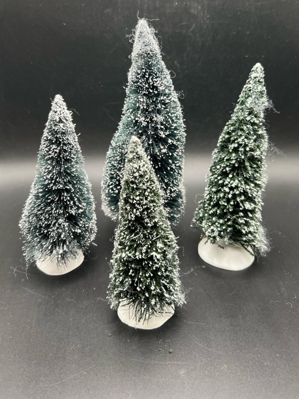 department 56 accessories 4 Sisal Trees Sizes Vary Christmas